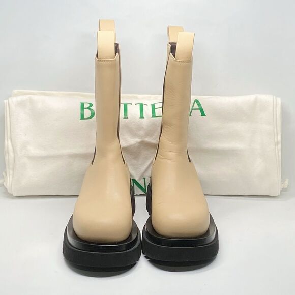 Bottega Veneta Lug Sole Leather Chelsea Boots size 36.5 - Picture 10 of 12